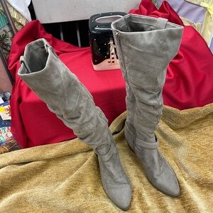 Indigo Rd. Size 6 knee high, inside zip, textile upper, heeled boot